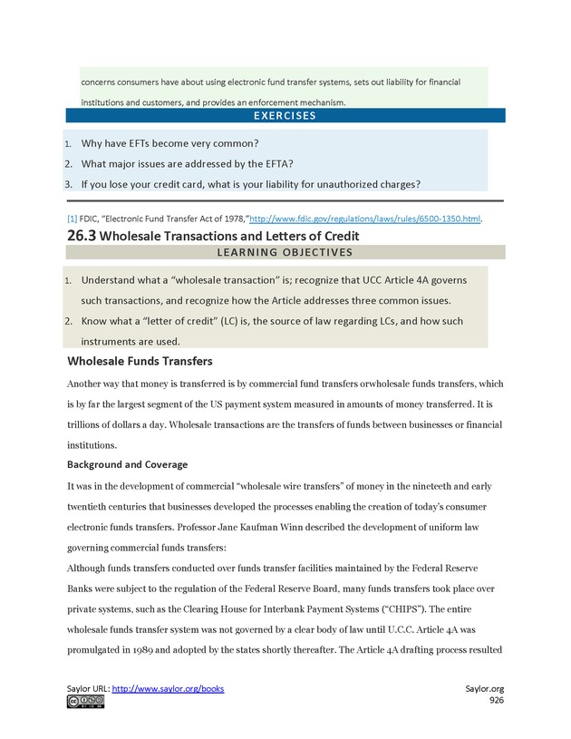 Business Law and the Legal Environment - Page 926